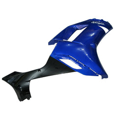 Kawasaki ZX-6R / 636 2007-2008 Blue and Black tail section fairing side view
