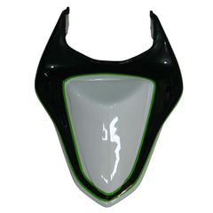 Kawasaki ZX-6R / 636 2007-2008 Green, White, and Black without Logos tail section fairing detail view 8