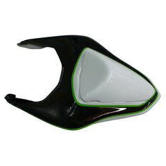 Kawasaki ZX-6R / 636 2007-2008 Green, White, and Black without Logos tail section fairing detail view 9