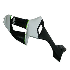 Kawasaki ZX-6R / 636 2007-2008 Green, White, and Black without Logos tail section fairing detail view 3