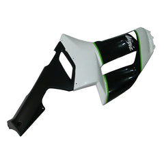Kawasaki ZX-6R / 636 2007-2008 Green, White, and Black without Logos tail section fairing detail view 4