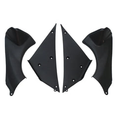 Kawasaki ZX-6R / 636 2007-2008 Green, White, and Black without Logos tail section fairing detail view 14