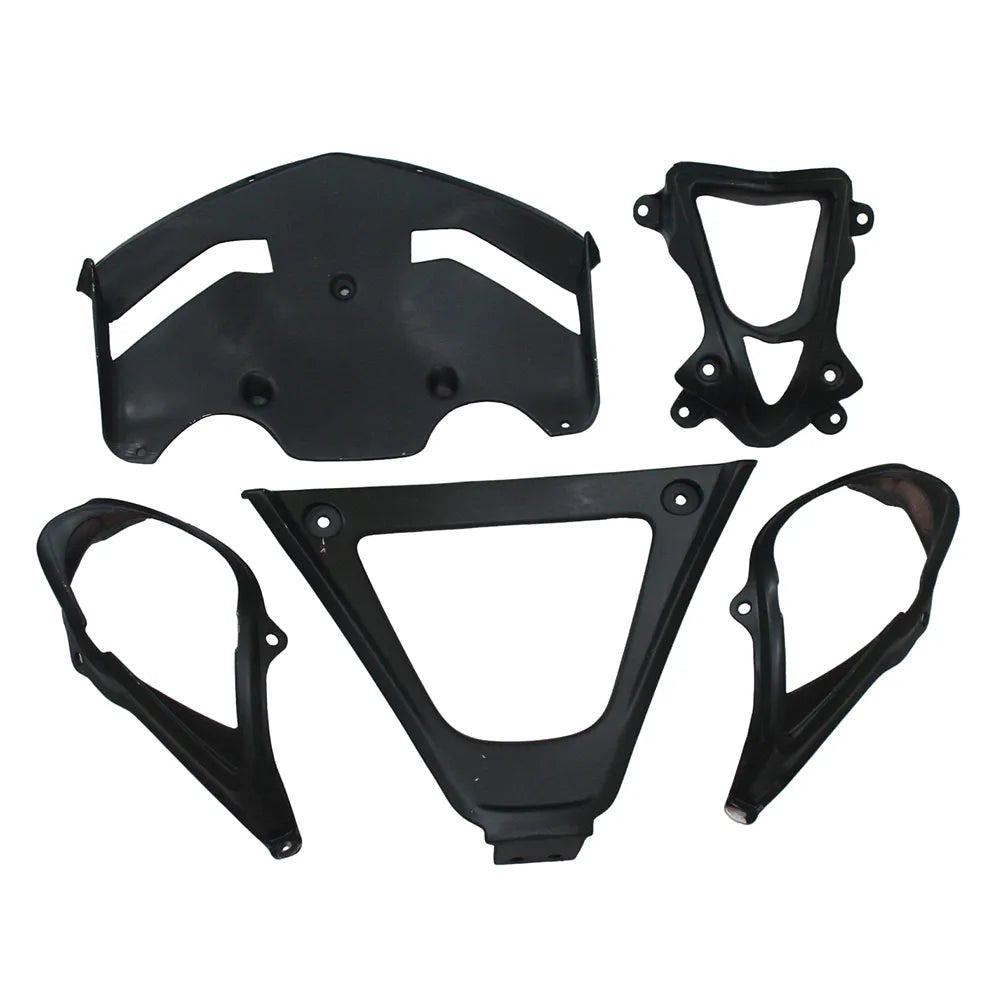 Kawasaki ZX-6R / 636 2007-2008 Green, White, and Black without Logos tail section fairing detail view 18