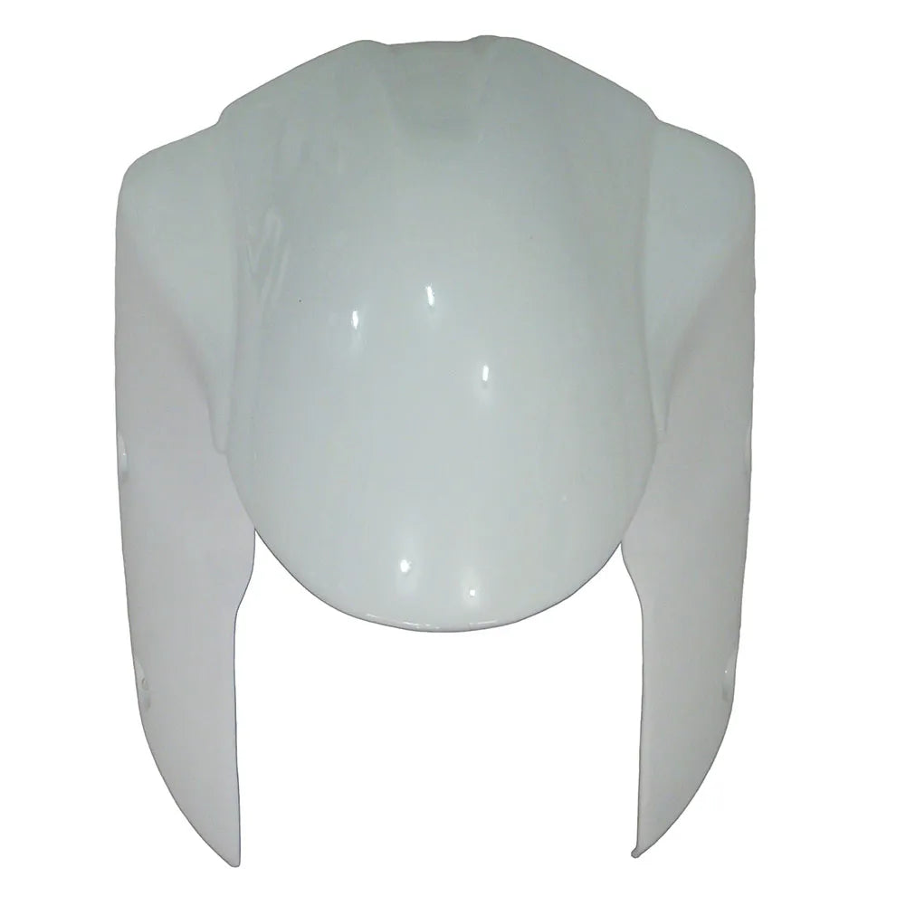 Kawasaki ZX-6R / 636 2007-2008 Green, White, and Black without Logos tail section fairing detail view 5