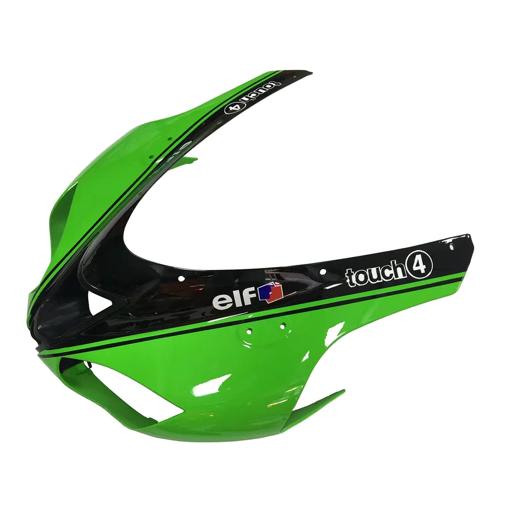 Kawasaki ZX-6R / 636 2007-2008 Green and Black A tail section fairing detail view 2