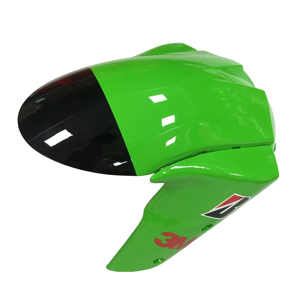 Kawasaki ZX-6R / 636 2007-2008 Green and Black A tail section fairing detail view 3