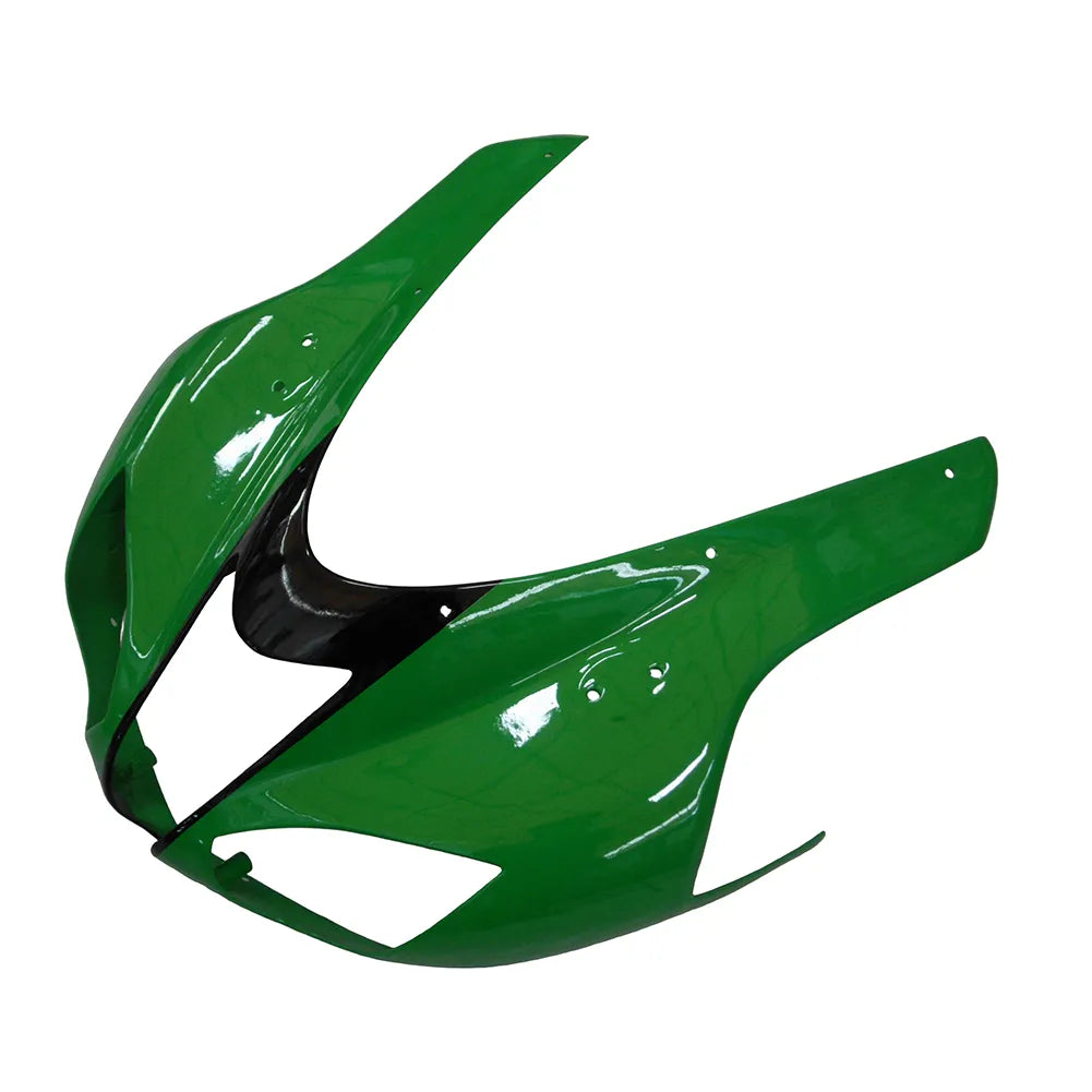 Kawasaki ZX-6R / 636 2007-2008 Green, Black, and Flame tail section fairing detail view 9
