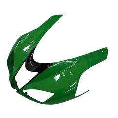 Kawasaki ZX-6R / 636 2007-2008 Green, Black, and Flame tail section fairing detail view 9