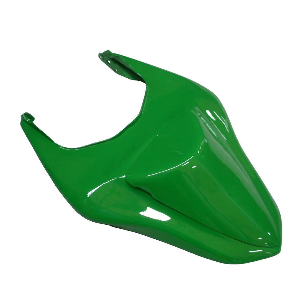 Kawasaki ZX-6R / 636 2007-2008 Green, Black, and Flame tail section fairing detail view 5