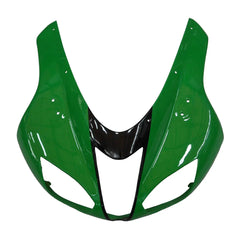 Kawasaki ZX-6R / 636 2007-2008 Green, Black, and Flame tail section fairing detail view 7