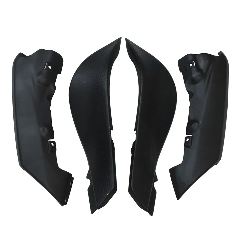 Kawasaki ZX-6R / 636 2007-2008 Black and Red Flame A without Logos tail section fairing detail view 11