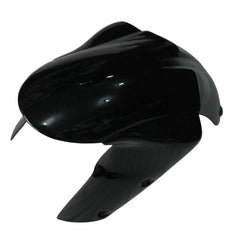 Kawasaki ZX-6R / 636 2007-2008 Black and Red Flame B without Logos tail section fairing detail view 8