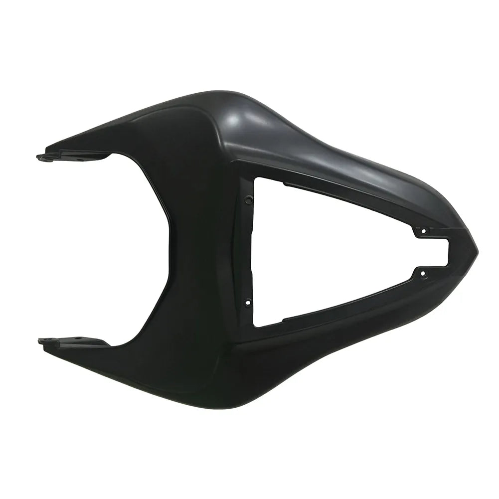 Kawasaki ZX-6R / 636 2007-2008 Black and Green Monster Edition without Logos tail section fairing detail view 6
