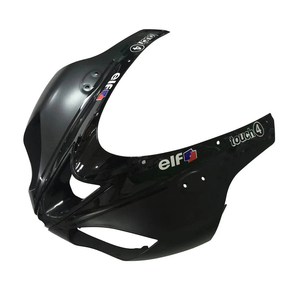 Kawasaki ZX-6R / 636 2007-2008 Black and Green Monster Edition without Logos tail section fairing detail view 4