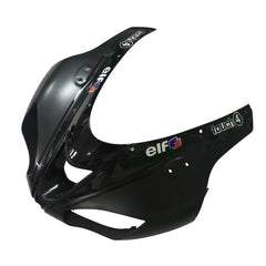 Kawasaki ZX-6R / 636 2007-2008 Black and Green Monster Edition without Logos tail section fairing detail view 4