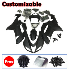 Kawasaki ZX-6R / 636 2007-2008 Matte Black Fairing Kit