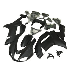 Kawasaki ZX-6R / 636 2007-2008 Matte Black fairing kit left side view