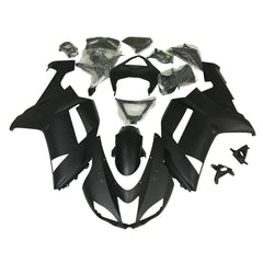 Kawasaki ZX-6R / 636 2007-2008 Matte Black fairing kit front view
