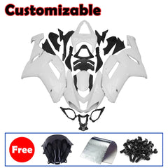 Kawasaki ZX-6R / 636 2007-2008 Plain White Fairing Kit