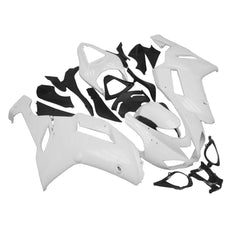 Kawasaki ZX-6R / 636 2007-2008 Plain White fairing kit front view