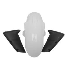 Kawasaki ZX-6R / 636 2007-2008 Plain White tail section fairing detail view 1