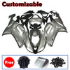 Kawasaki ZX-6R / 636 2007-2008 Silver and Black Fairing Kit