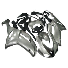 Kawasaki ZX-6R / 636 2007-2008 Silver and Black fairing kit left side view