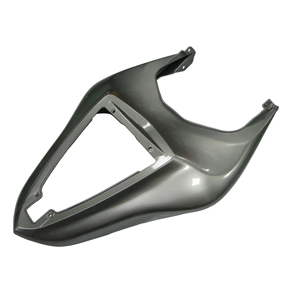 Kawasaki ZX-6R / 636 2007-2008 Silver and Black tail section fairing detail view 4