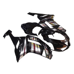 Kawasaki ZX-6R / 636 2007-2008 Silver and Black Chrome A fairing kit left side view
