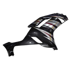 Kawasaki ZX-6R / 636 2007-2008 Silver and Black Chrome A tail section fairing side view