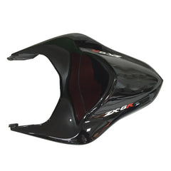Kawasaki ZX-6R / 636 2007-2008 Silver and Black Chrome B tail section fairing detail view 1