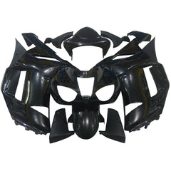 Kawasaki ZX-6R / 636 2007-2008 Gloss Black full fairing kit set view