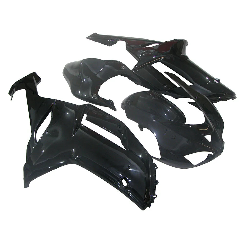 Kawasaki ZX-6R / 636 2007-2008 Gloss Black tail section fairing detail view 1