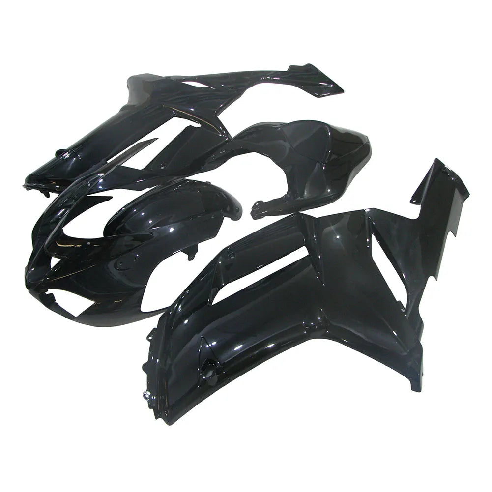 Kawasaki ZX-6R / 636 2007-2008 Gloss Black tail section fairing side view