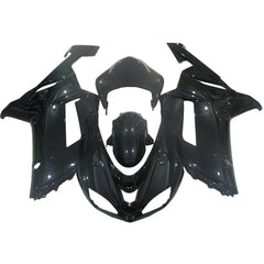 Kawasaki ZX-6R / 636 2007-2008 Gloss Black tail section fairing rear view