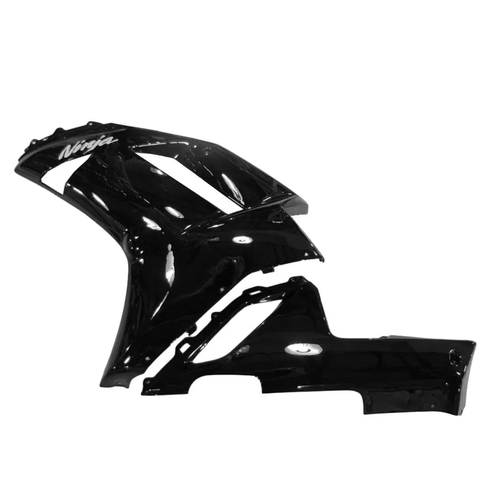 Kawasaki ZX-6R / 636 2007-2008 Gloss Black Lettered tail section fairing rear view