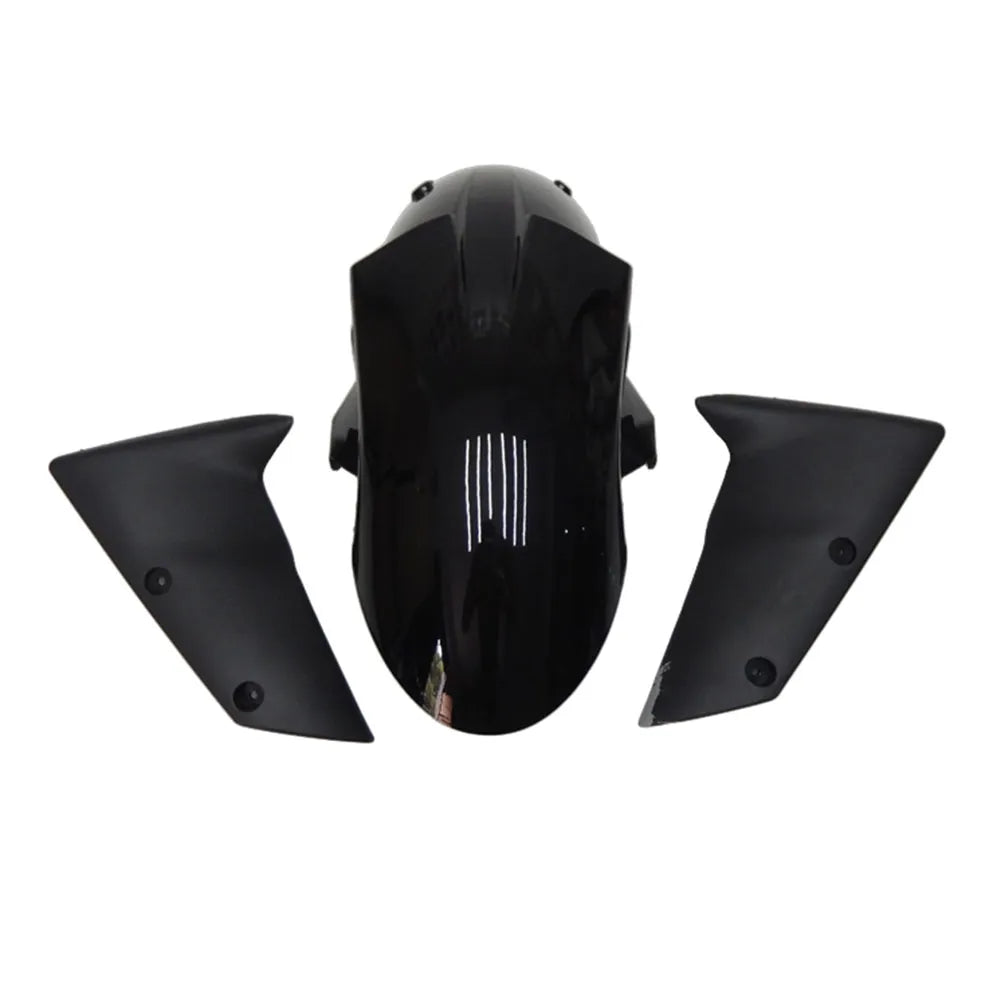 Kawasaki ZX-6R / 636 2007-2008 Gloss Black Pinstripe tail section fairing detail view 3