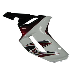 Kawasaki ZX-6R / 636 2007-2008 Red, White, and Black A tail section fairing side view