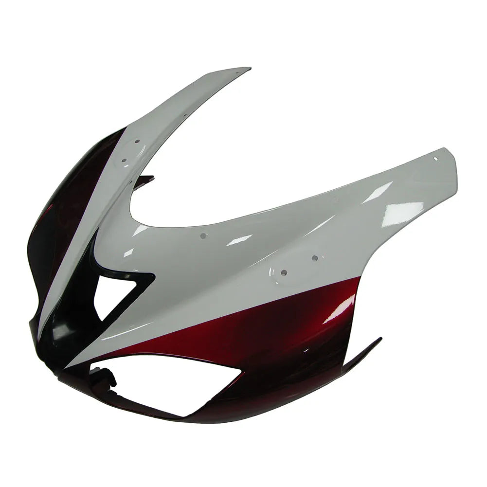 Kawasaki ZX-6R / 636 2007-2008 Red, White, and Black A tail section fairing detail view 2