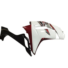 Kawasaki ZX-6R / 636 2007-2008 Red, White, and Black B fairing kit left side view