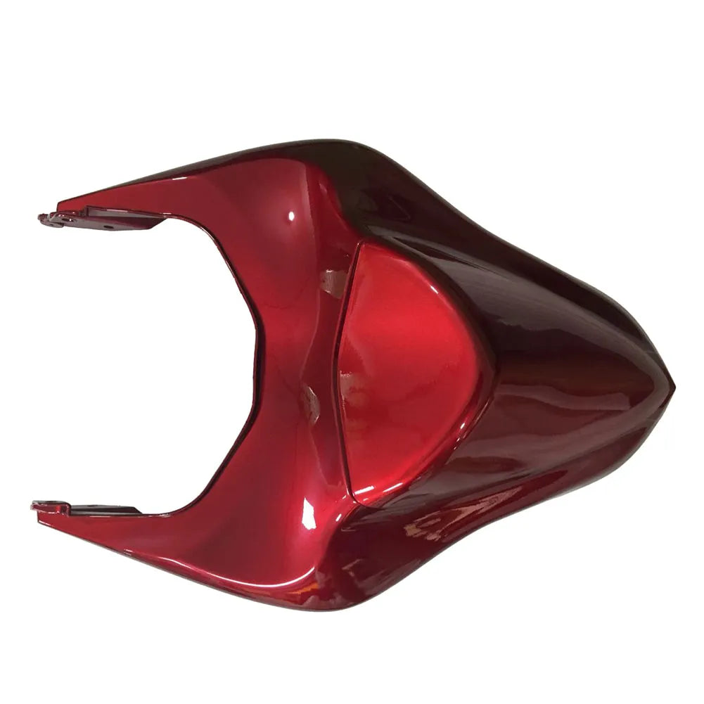 Kawasaki ZX-6R / 636 2007-2008 Red, White, and Black B tail section fairing side view