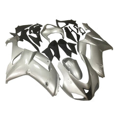 Kawasaki ZX-6R / 636 2007-2008 Grey and Silver fairing kit left side view