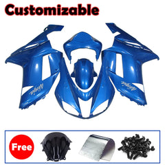 Kawasaki ZX-6R / 636 2007-2008 Blue Fairing Kit