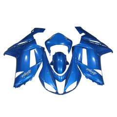 Kawasaki ZX-6R / 636 2007-2008 Blue full fairing kit set view