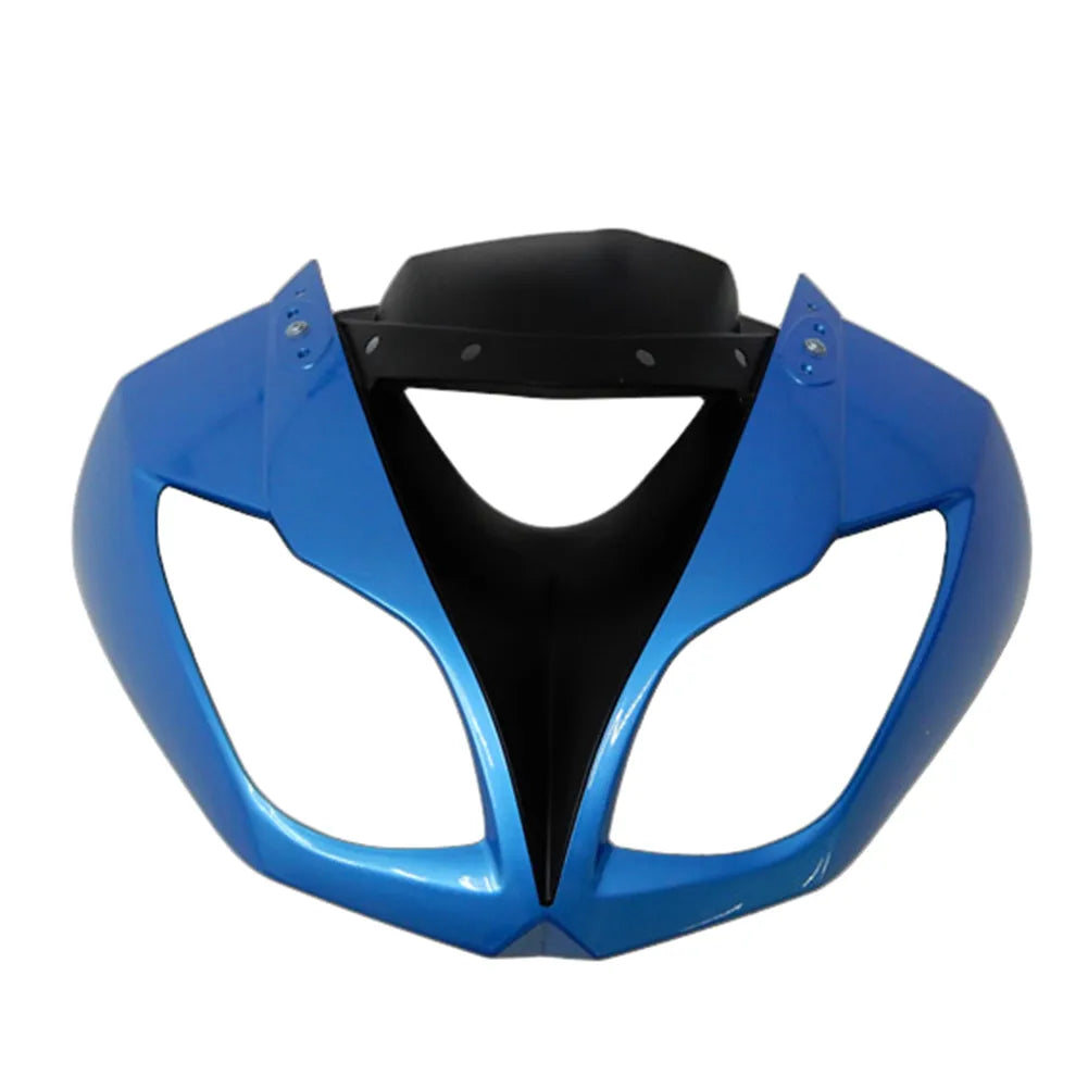 Kawasaki ZX-6R / 636 2009-2012 Blue and Black with Pinstripes tail section fairing detail view 3