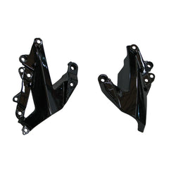 Kawasaki ZX-6R / 636 2009-2012 Black, White, and Red Monster Edition tail section fairing detail view 1