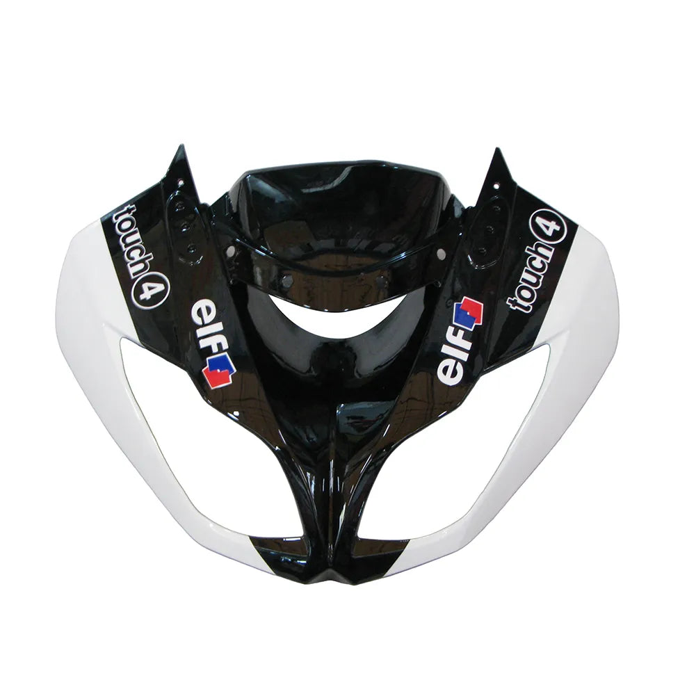 Kawasaki ZX-6R / 636 2009-2012 Black, White, and Red Monster Edition tail section fairing detail view 6