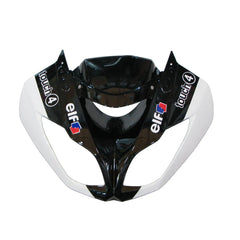 Kawasaki ZX-6R / 636 2009-2012 Black, White, and Red Monster Edition tail section fairing detail view 6