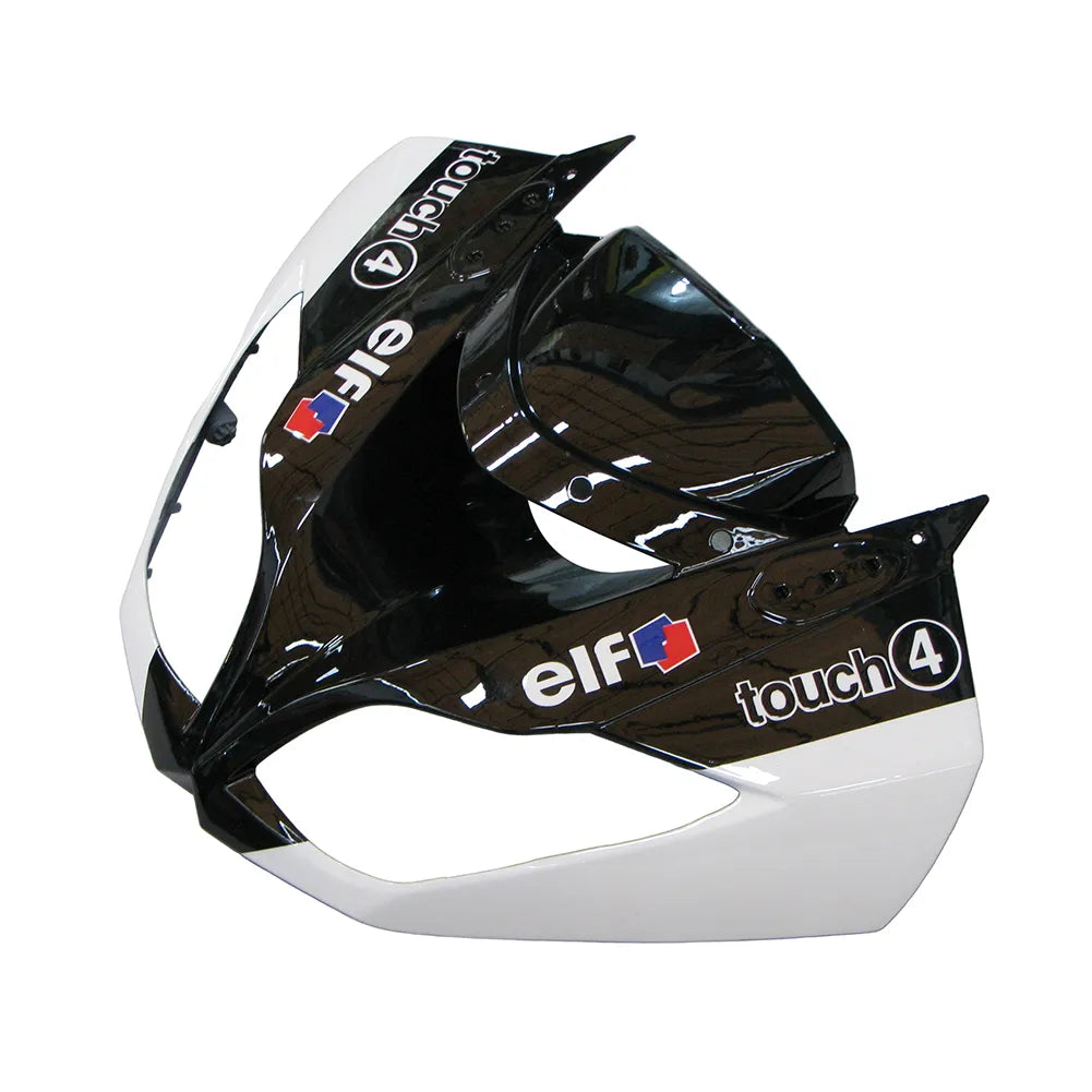 Kawasaki ZX-6R / 636 2009-2012 Black, White, and Red Monster Edition tail section fairing detail view 7