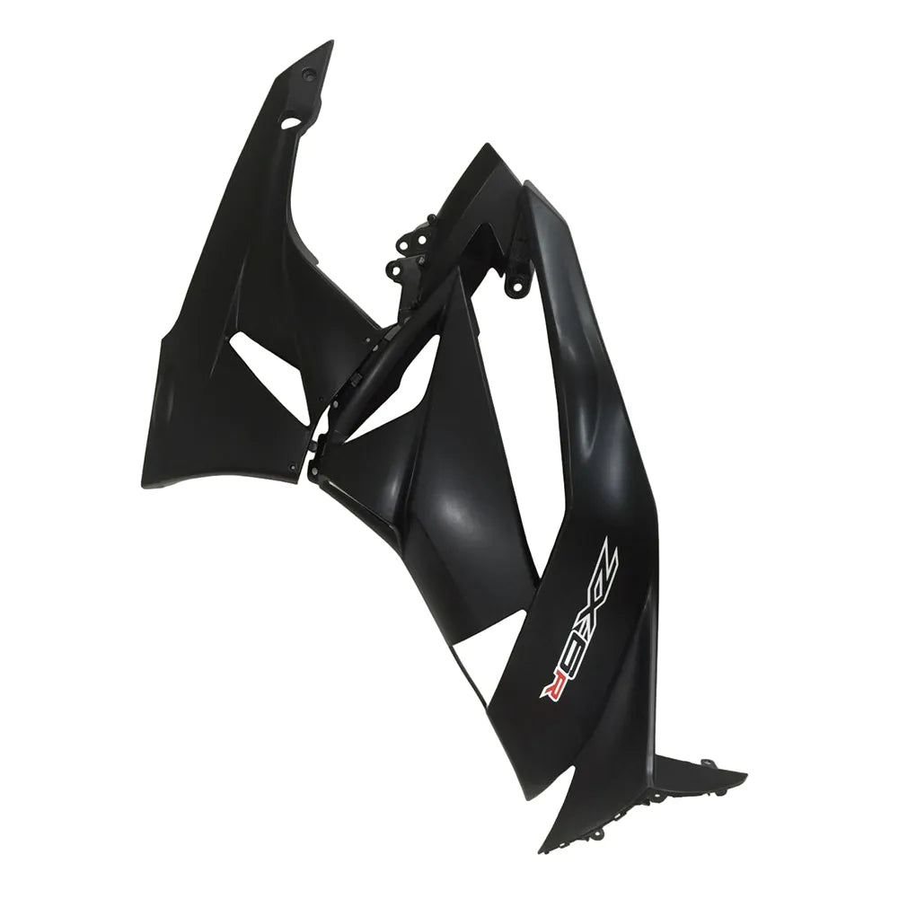 Kawasaki ZX-6R / 636 2009-2012 Gloss Black and Matte Black A tail section fairing detail view 6